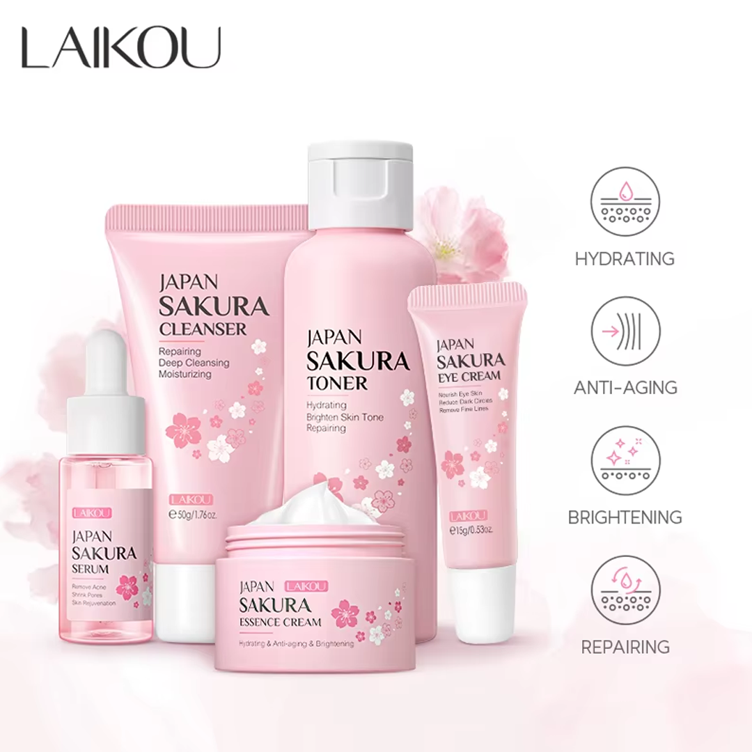 Japan Sakura 5 Pieces Skincare Set