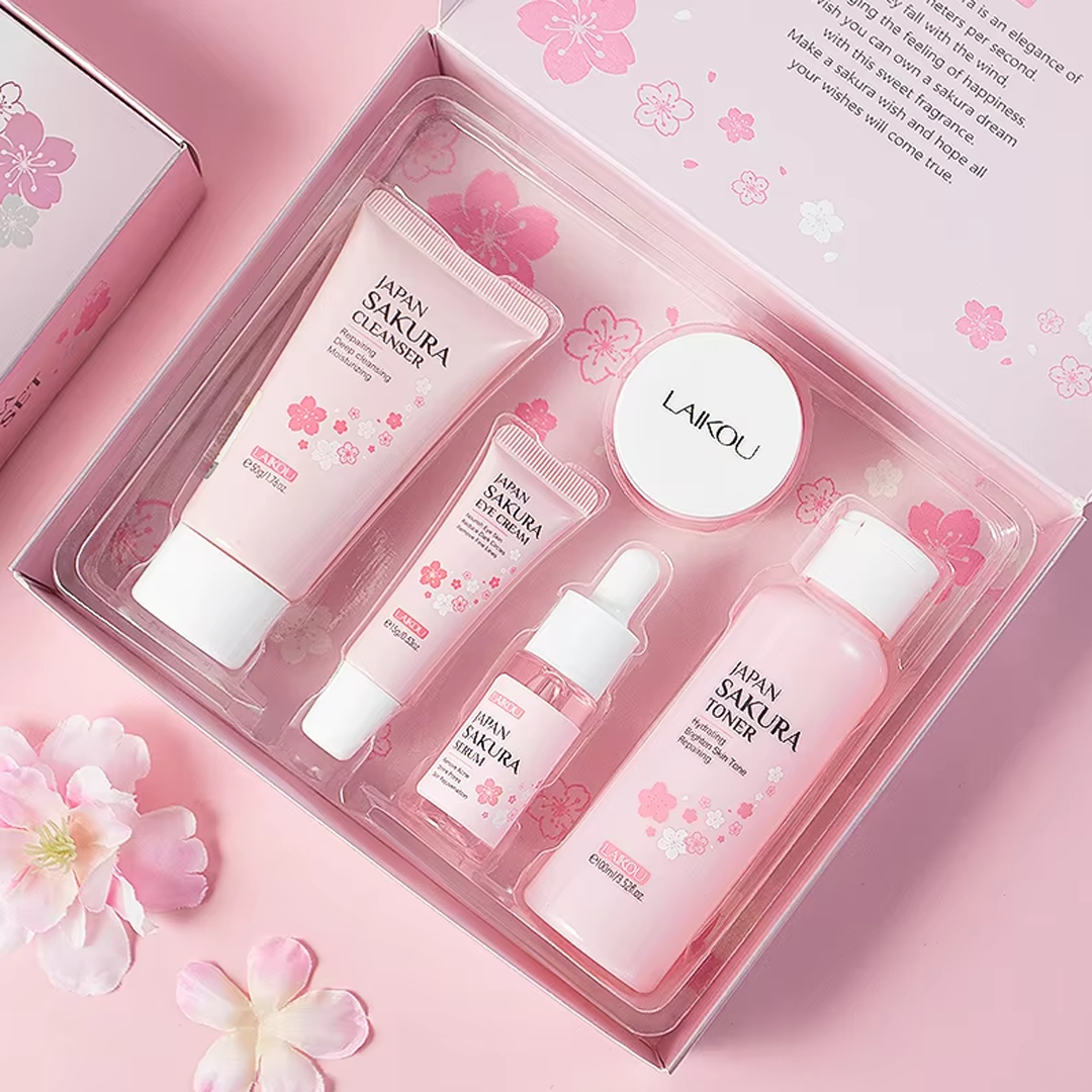 Japan Sakura 5 Pieces Skincare Set