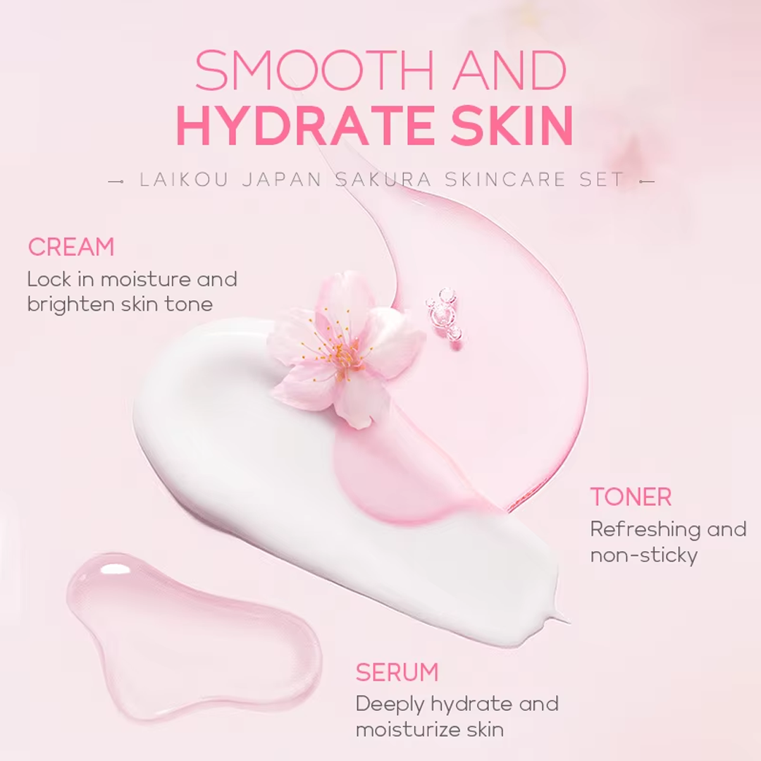 Japan Sakura 5 Pieces Skincare Set