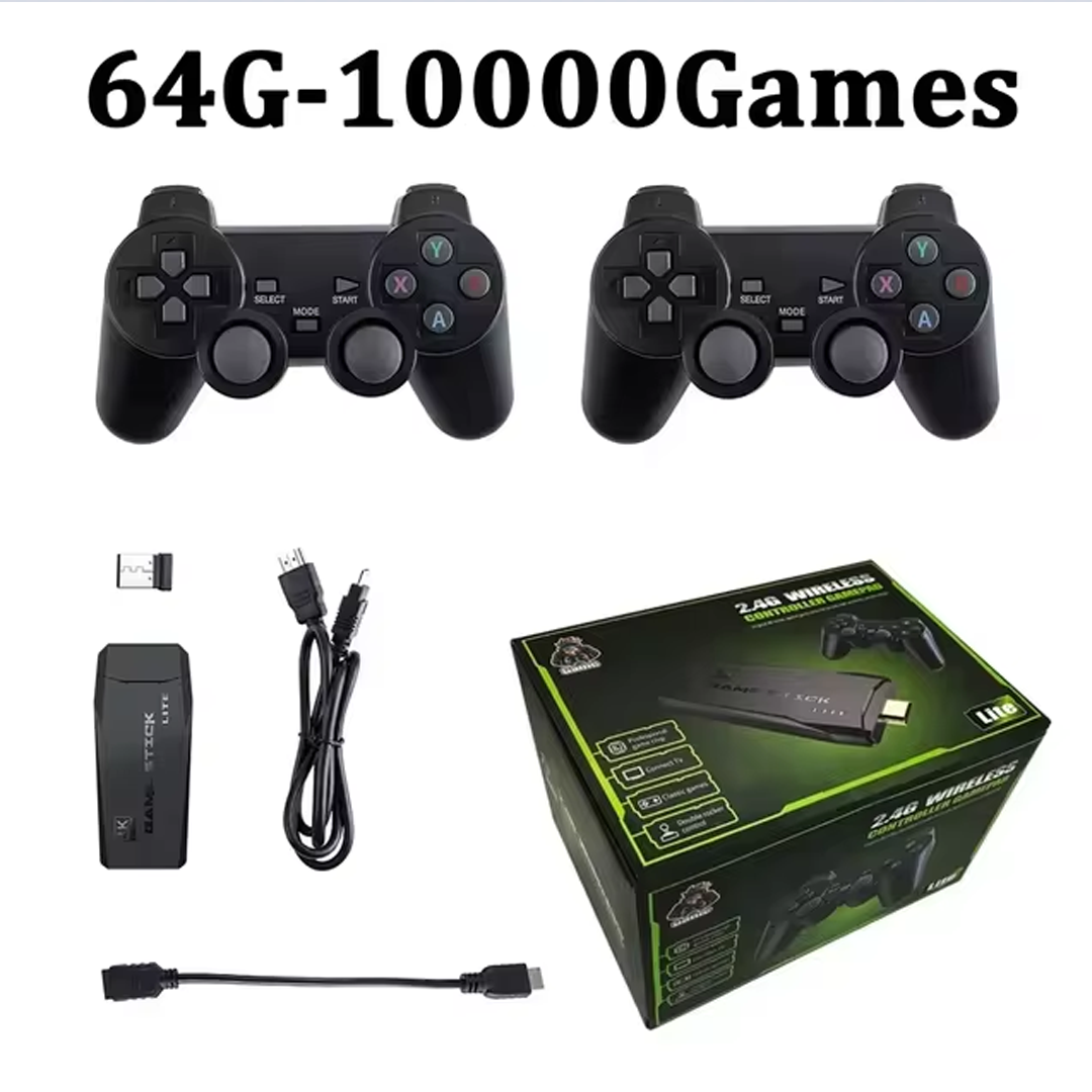 M8 Console 2.4G Dual Wireless Controller Game Stick 4K 10000 games