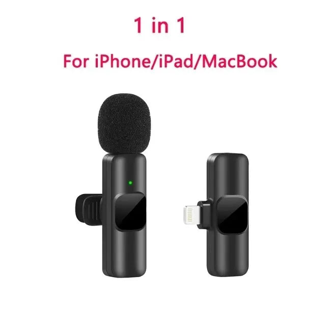 Portable Audio Video Recording Mini Mic for iPhone Android Live Broadcast Gaming Phone Mic