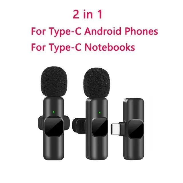 Portable Audio Video Recording Mini Mic for iPhone Android Live Broadcast Gaming Phone Mic