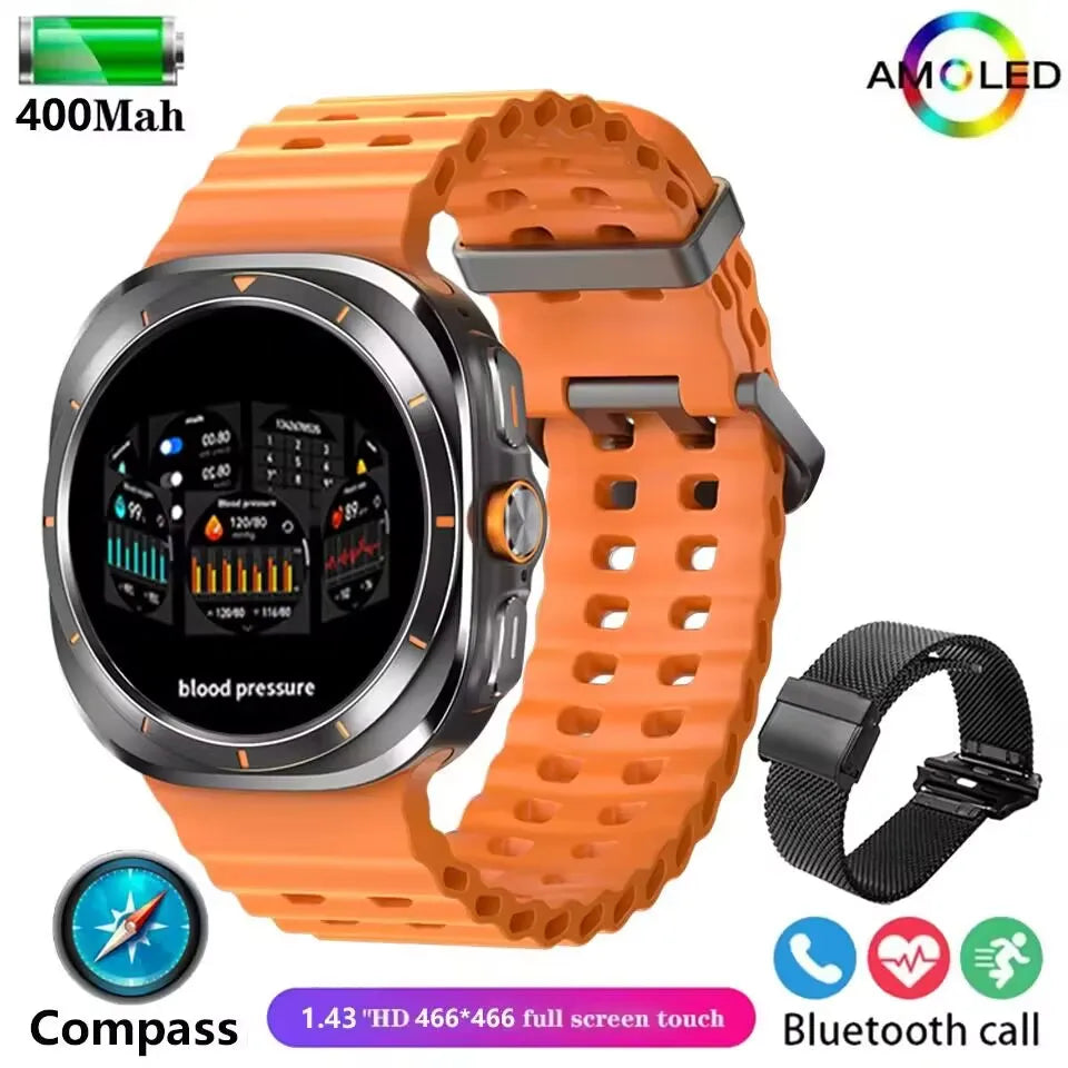 Galaxy Watch 7 Ultra GPS Compass NFC Smart Watch Outdoor Sports Man AMOLED BT Call IP68