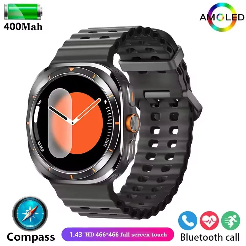 Galaxy Watch 7 Ultra GPS Compass NFC Smart Watch Outdoor Sports Man AMOLED BT Call IP68