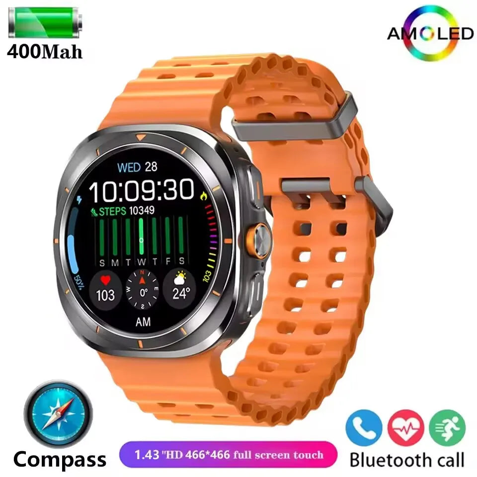 Galaxy Watch 7 Ultra GPS Compass NFC Smart Watch Outdoor Sports Man AMOLED BT Call IP68